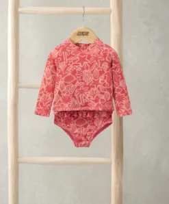 Seahorse Long Sleeve Swim Top and Bottoms