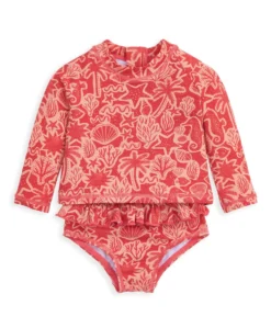 Seahorse Long Sleeve Swim Top and Bottoms