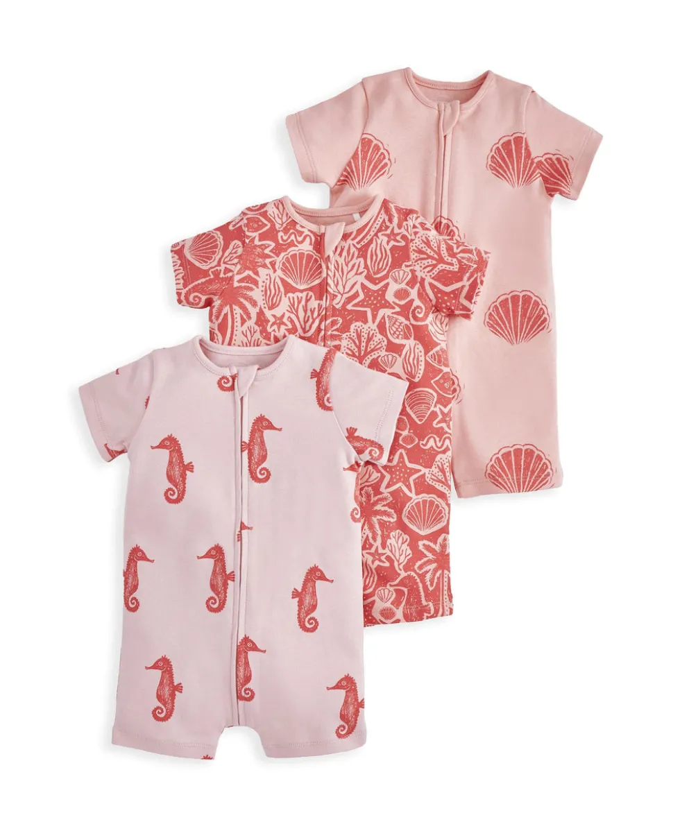 Seahorse Rompers (Pack of 3)
