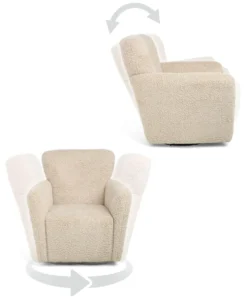 Settle Swivel Nursing Chair - Biscuit Teddy