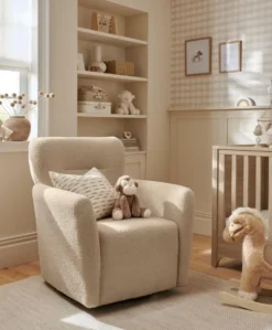 Settle Swivel Nursing Chair - Oatmeal Boucle