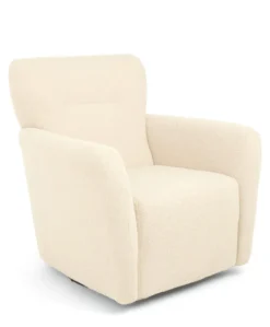 Settle Swivel Nursing Chair - Off White Boucle