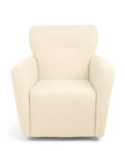 Settle Swivel Nursing Chair - Off White Boucle