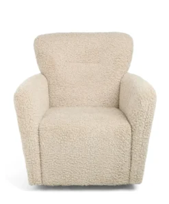 Settle Swivel Nursing Chair & Stool - Biscuit Teddy