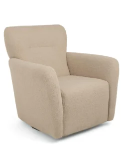Settle Swivel Nursing Chair & Stool - Oatmeal Boucle