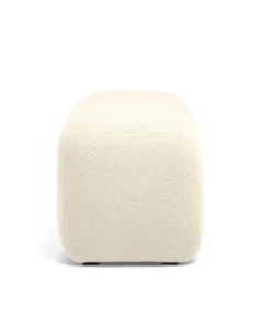 Settle Swivel Nursing Chair & Stool - Off White Boucle