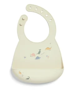 Silicone Bibs (2 Pack) - Dino Teal