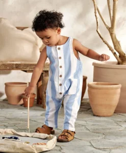 Slouchy Striped Romper