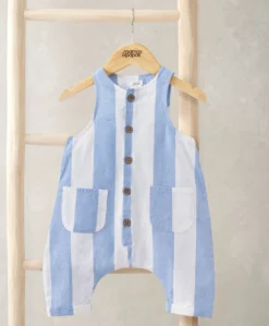 Slouchy Striped Romper