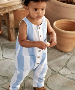 Slouchy Striped Romper