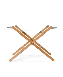 SnuzBaskit Moses Basket & Stand - Light Grey/ Natural