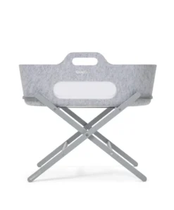 SnuzBaskit Moses Basket & Stand - Light Grey/Dove