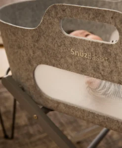 SnuzBaskit Moses Basket & Stand - Light Grey/Dove