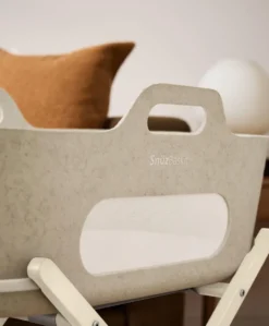 SnuzBaskit Moses Basket & Stand - Barley/Cashmere