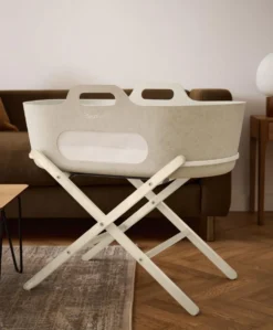 SnuzBaskit Moses Basket & Stand - Barley/Cashmere