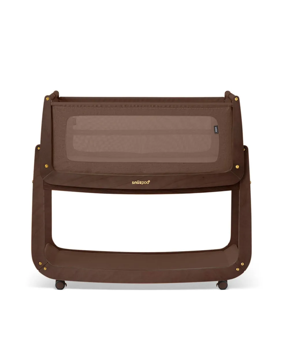 SnuzPod 5 Bedside Crib - Chocolate