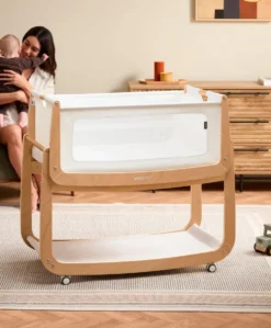 SnuzPod 5 Bedside Crib - Natural