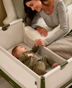 SnuzPod 5 Bedside Crib - Olive