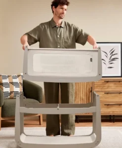 SnuzPod 5 Bedside Crib - Pebble