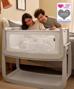 SnuzPod 5 Bedside Crib - Pebble