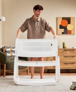 SnuzPod 5 Bedside Crib - White