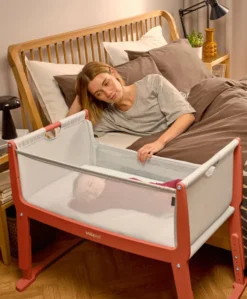 SnuzPod Studio Bedside Crib – Florence Ember