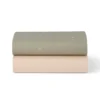 Snuz Twin Pack Crib Sheets - Sage Cross