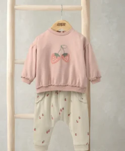 Strawberry Top and Joggers Outfit Set
