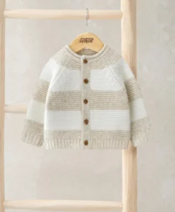 Stripe Cardigan - Cream