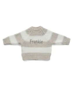 Stripe Cardigan - Cream
