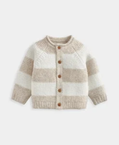 Stripe Cardigan - Cream
