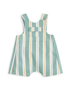 Striped Short Dungarees and T-shirt