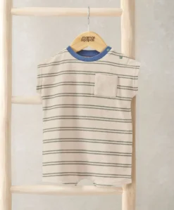 Striped Terry Towelling Romper