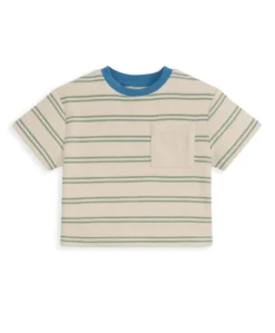 Striped Terry Towelling T-Shirt & Joggers Set