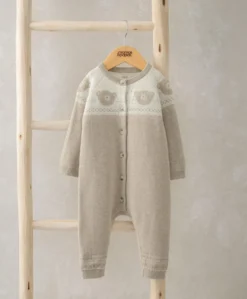 Teddy Bear Knitted Romper