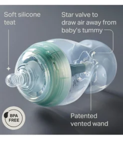 Tommee Tippee Advanced Anti-Colic Baby Bottle with Extra-Slow Flow Teat (Pack of 3) - 150ml