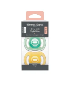 Tommee Tippee Ultra-light StayPut Night Glow Soother 0-6m (2 Pack)