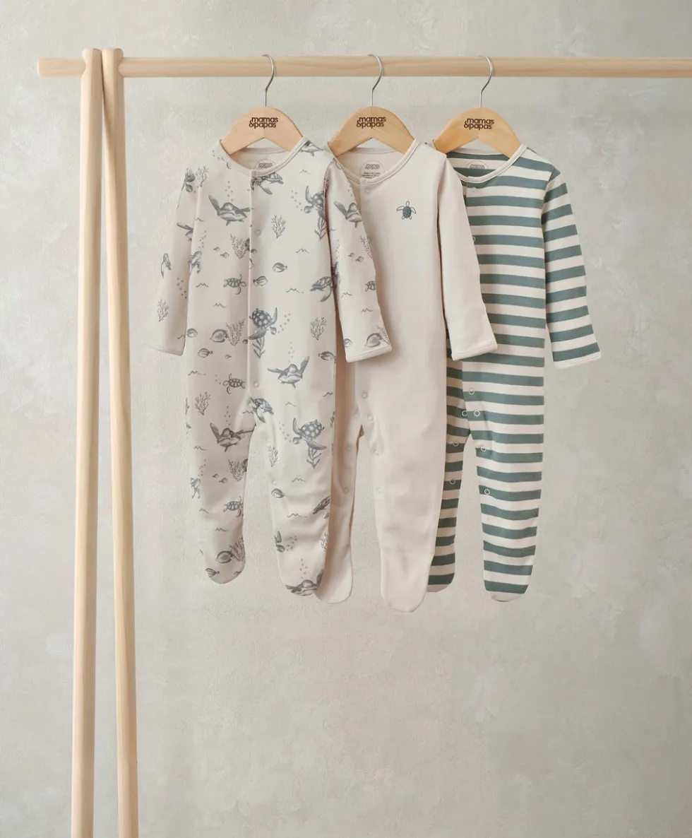 Under the Sea Sleepsuits (Pack of 3)