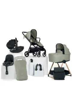 Vardo Complete Pushchair Bundle with Maxi-Cosi Pebble 360 Pro² Car Seat & Base (9 Pieces) - Sage