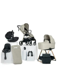 Vardo Complete Pushchair Bundle with Maxi-Cosi Pebble 360 Pro² Car Seat & Base (9 Pieces) - Shell