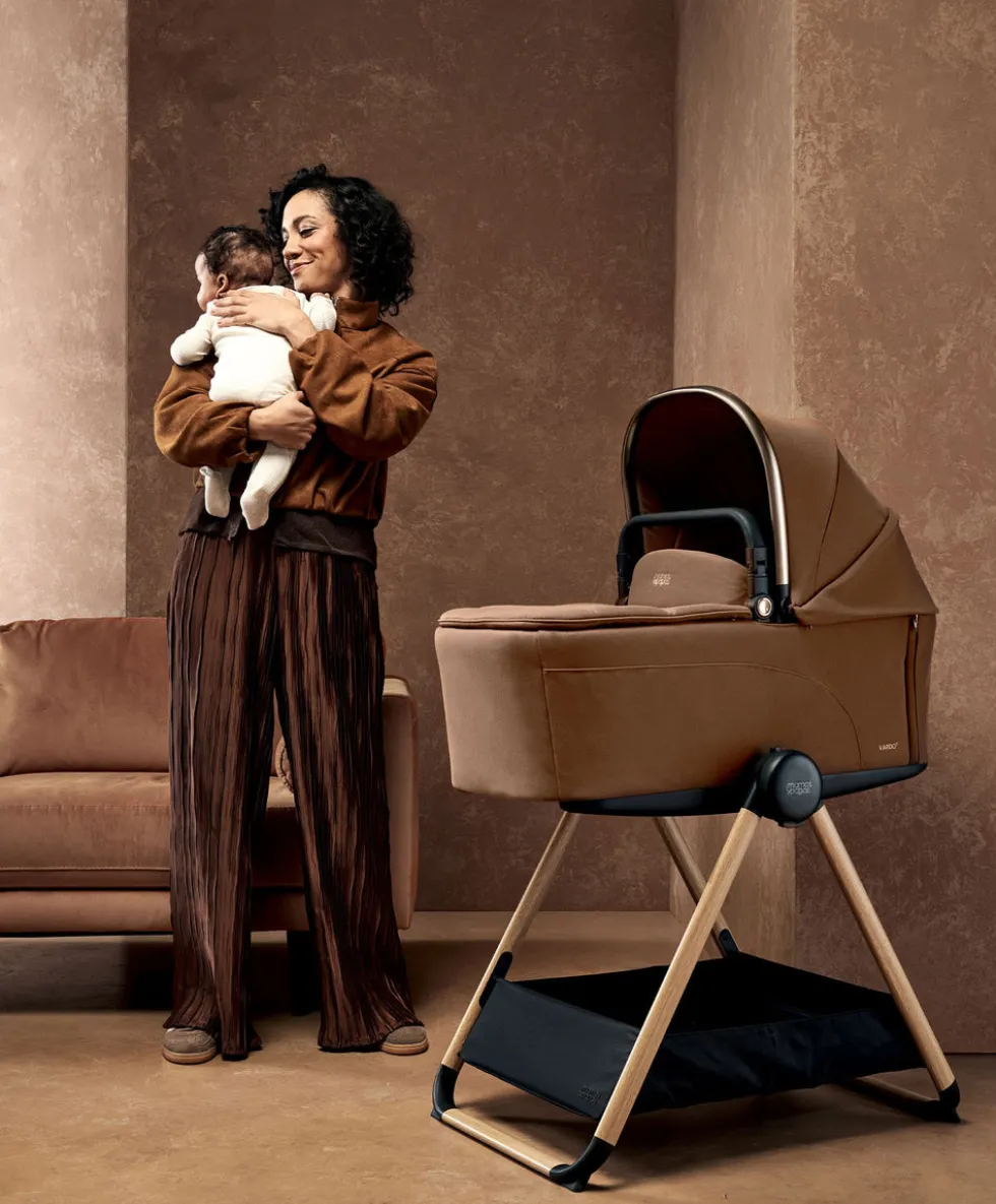 Vardo Complete Pushchair Bundle with Cybex Cloud T+ i-Size Rotating Baby Car Seat & Base (9 Pieces) - Nutmeg