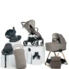 Vardo Complete Pushchair Bundle with Cybex Cloud T i-Size Rotating Baby Car Seat & Base (9 Pieces) - Heritage