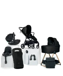 Vardo Complete Pushchair Bundle with Maxi-Cosi Pebble 360 Pro² Car Seat & Base (9 Pieces) - Noir