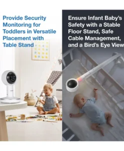 VTech RM7766HD 7inch Smart Pan & Tilt Baby Monitor & Camera Floorstand - White