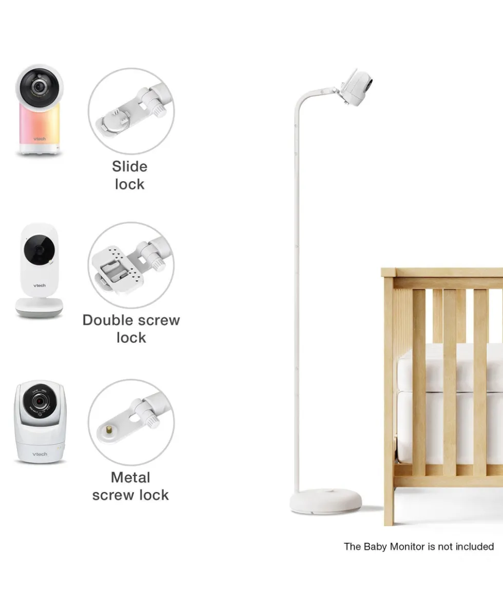 VTech RM7766HD 7inch Smart Pan & Tilt Baby Monitor & Camera Floorstand - White