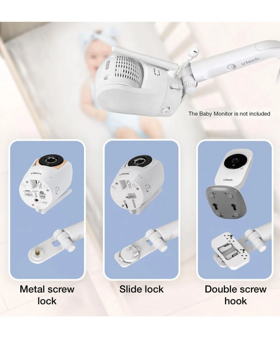 VTech RM7766HD 7inch Smart Pan & Tilt Baby Monitor & Camera Floorstand - White