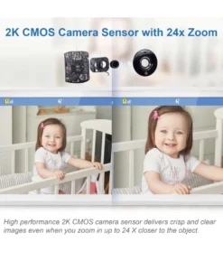 VTech RM7766HD 7inch Smart Pan & Tilt Baby Monitor & Camera Floorstand - White