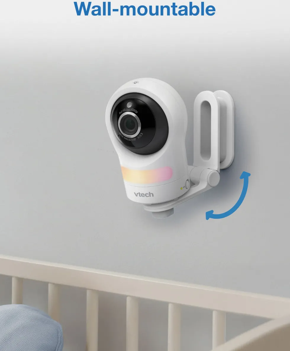 VTech RM4761 5inch Smart Wi-Fi 1080p Pan & Tilt Monitor - White