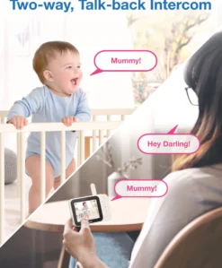 VTech RM4761 5inch Smart Wi-Fi 1080p Pan & Tilt Monitor - White
