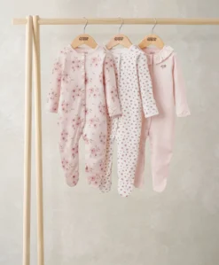 Watercolour Sleepsuits (Pack of 3)